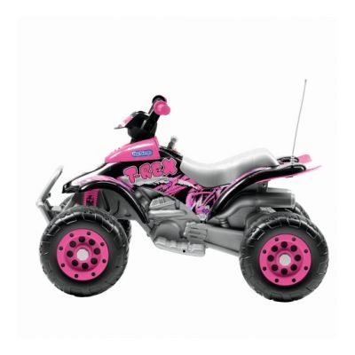 Atv Electric Corral T-Rex Pink Peg Perego