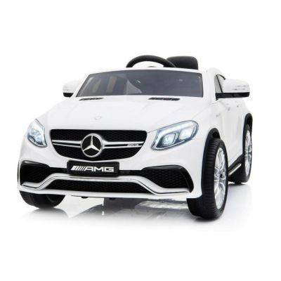 Masinuta electrica cu roti din cauciuc Mercedes GLE63 AMG Coupe White
