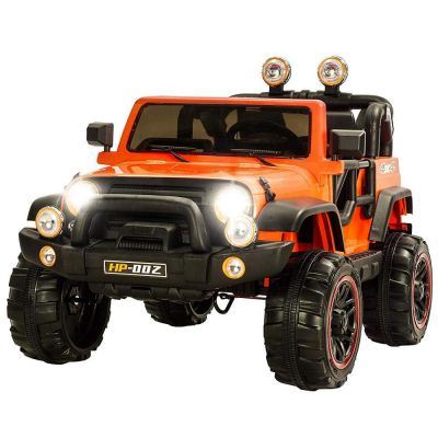 Masinuta electrica cu doua locuri Rocket Jeep Fearless Orange