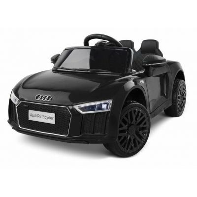 Masinuta electrica cu telecomanda 2,4 G si roti EVA Audi R8 Spyder Black