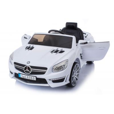 Masinuta electrica cu roti din cauciuc Mercedes Benz AMG SL63 White