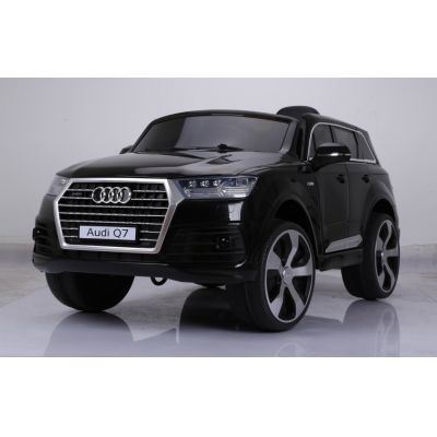 Masinuta electrica cu roti eva Audi Q7 Black Masinuta electrica cu roti eva Audi Q7 Black