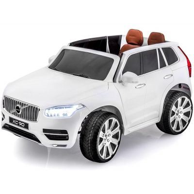 Masinuta electrica cu scaun de piele Volvo XC90 White