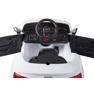 Masinuta electrica cu telecomanda 2,4 G Audi S5 Cabriolet White