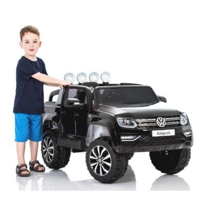 Masinuta Electrica Cu Telecomanda 2 4 G Vw Amarok Black Masinute Electrice Ro