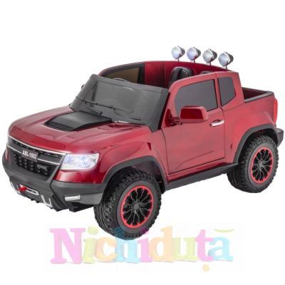 Masinuta electrica cu telecomanda 2.4Ghz Invincible Jeep Offroad Red