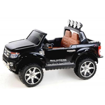 Masinuta electrica cu scaun de piele Ford Ranger 12V Negru