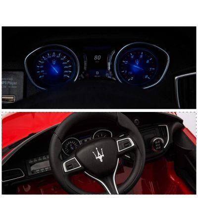 Masinuta electrica Maserati Ghibli cu roti din cauciuc Red
