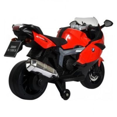 Motocicleta electrica BMW K130S cu sunete si lumini pentru copii rosie