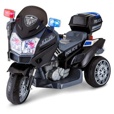 Motocicleta Electrica Cu Doua Motoare Police Hero Black Masinute