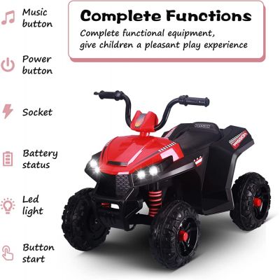 Atv electric 6V cu suspensii Nichiduta Passion Red