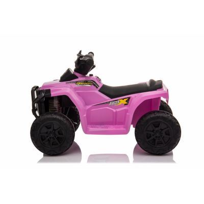 Atv electric 6V Nichiduta Racer X cu roti Eva Pink