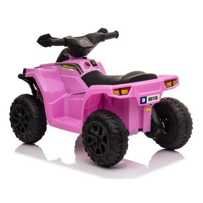 ATV electric cu roti din cauciuc Nichiduta X Racer 6V Pink