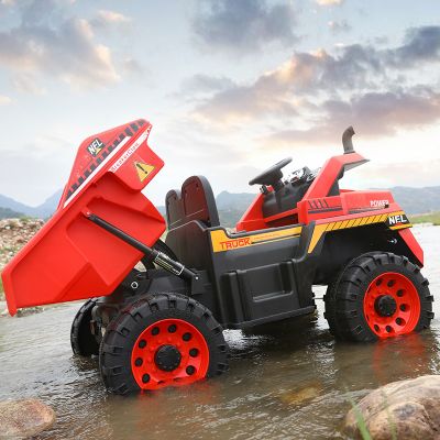 Camion electric 4x4 cu scaun din piele Nichiduta Power Red
