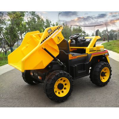 Camion electric 4x4 cu scaun din piele Nichiduta Power Yellow
