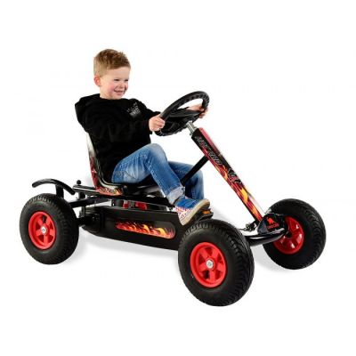 Kart cu pedale Junior Hot Rod BF1 negru Kart cu pedale Junior Hot Rod BF1 negru