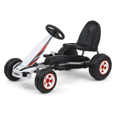 Kart cu pedale pentru copii Viper White