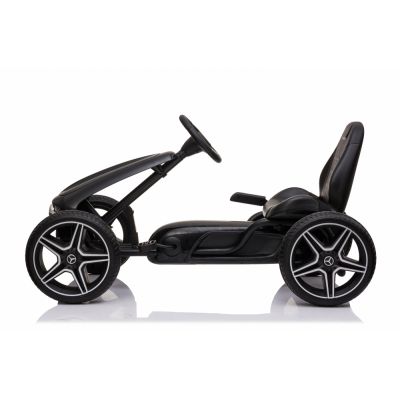 Kart cu pedale si roti din cauciuc EVA Mercedes-Benz Black