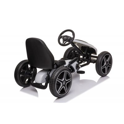 Kart cu pedale si roti EVA Mercedes Benz White Kart cu pedale si roti EVA Mercedes Benz White