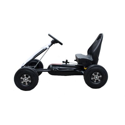 Kart cu pedale si roti gonflabile Hunter White