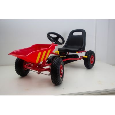 Kart cu roti gonflabile si cupa Dumper Red