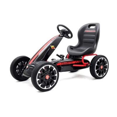 Kinderauto GO Kart cu pedale de la Fiat Abarth Negru