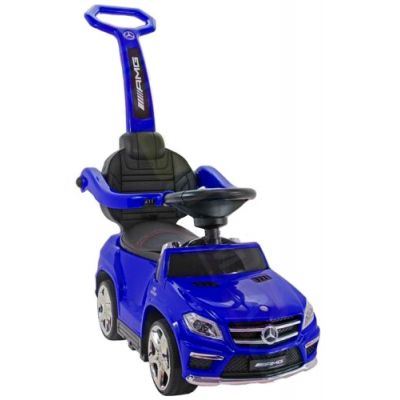Masinuta cu maner pentru copii 3 in 1 Mercedes GL63 AMG PREMIUM Albastru