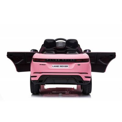 Masinuta electrica 12V cu doua locuri si roti EVA Range Rover Pink