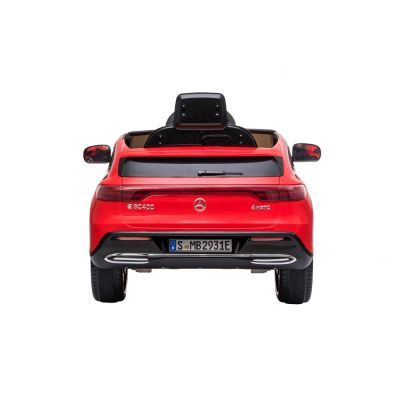 Masinuta electrica 12V cu scaun de piele si roti EVA Mercedes Benz EQC400 Red