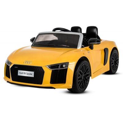 Masinuta electrica Audi R8 Spyder 2x35W 12V PREMIUM Galben