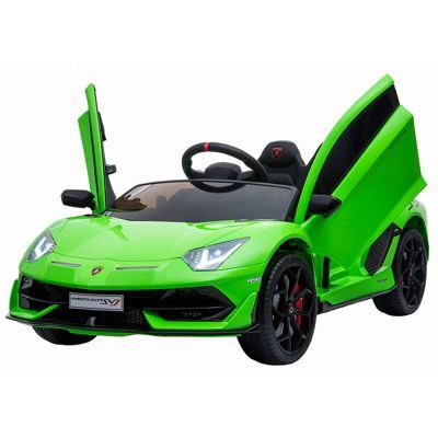 Masinuta electrica Chipolino Lamborghini Aventador SVJ green cu roti Eva