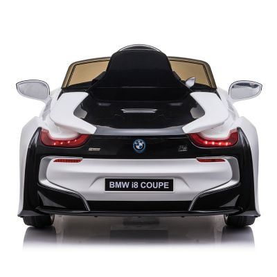 Masinuta electrica cu roti EVA si deschidere usi BMW I8 Coupe Alb Masinuta electrica cu roti EVA si deschidere usi BMW I8 Coupe Alb