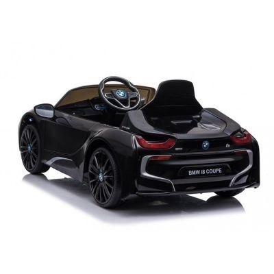 Masinuta electrica cu roti EVA si deschidere usi BMW I8 Coupe Negru