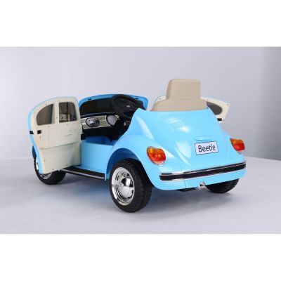 Masinuta electrica cu roti EVA Volkswagen Beetle albastru
