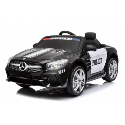 Masinuta electrica de politie Mercedes SL500 90W PREMIUM Negru