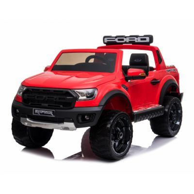 Masinuta electrica Ford Ranger 90W 12V cu Scaun TAPITAT Rosu