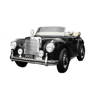 Masinuta electrica de epoca Mercedes 300S, 90W putere, 12V PREMIUM Negru la reducere