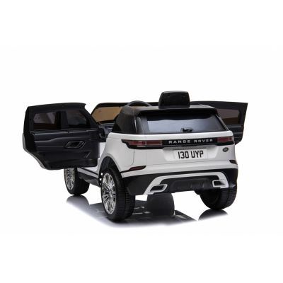 Masinuta electrica Range Rover Velar cu scaun de piele white
