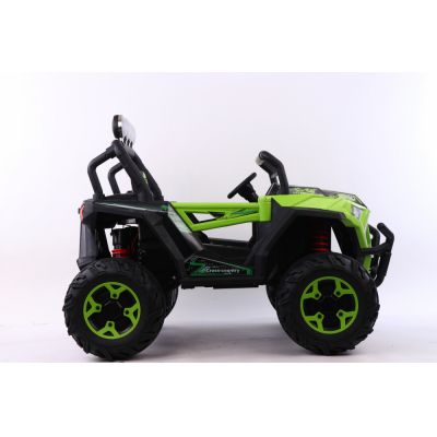 Masinuta electrica 4x4 cu scaun din piele Nichiduta Cross Country Green