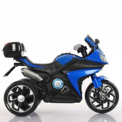 Motocicleta electrica 6V cu lumini LED Karachi Blue