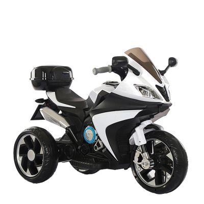 Motocicleta electrica 6V cu lumini LED Karachi White