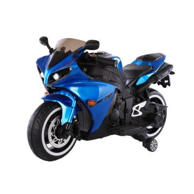 Motocicleta electrica cu roti ajutatoare Aspen Blue