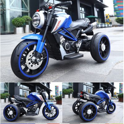 Motocicleta electrica cu scaun din piele Nichiduta Steel Blue Motocicleta electrica cu scaun din piele Nichiduta Steel Blue