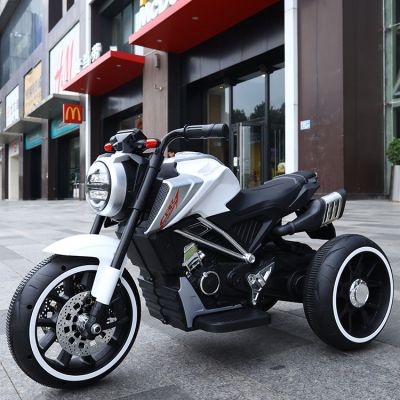 Motocicleta electrica cu scaun din piele Nichiduta Steel White