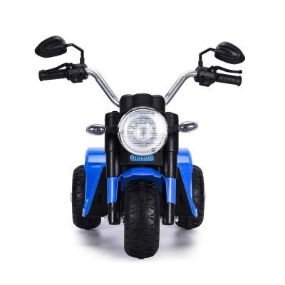 Motocicleta electrica cu scaun din piele Nichiduta Mini 6 volti Blue