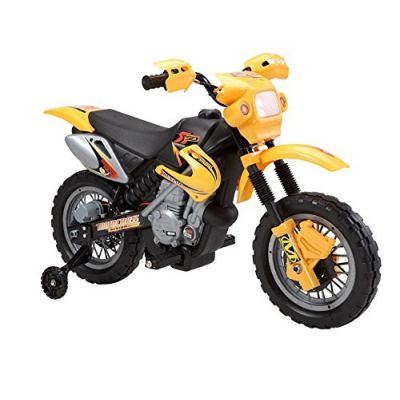 Motocicleta electrica pentru copii BJ014 45W 6V STANDARD Galben