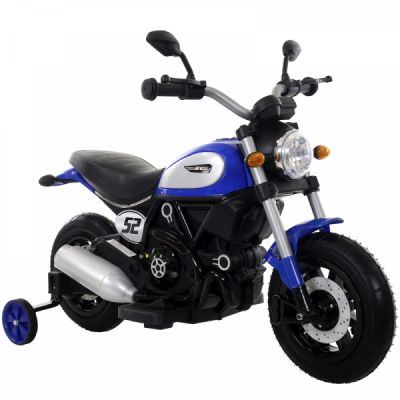 Motocicleta electrica pentru copii BT307 60W CU ROTI Gonflabile Albastru