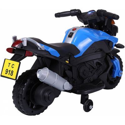 Motocicleta electrica Nichiduta Sport 6V cu roti ajutatoare Blue