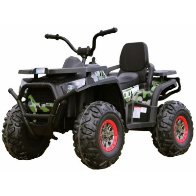 Atv electric Nichiduta Desert cu roti din cauciuc EVA scaun piele si pornire la cheie 12V Army