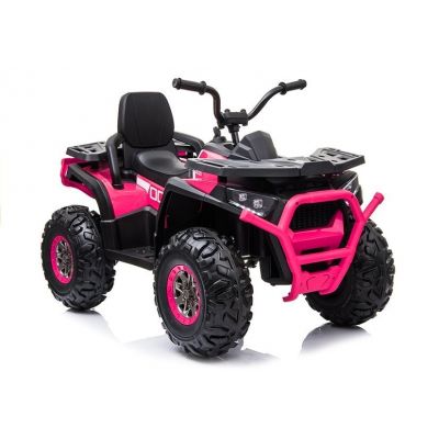 Atv electric Nichiduta Desert cu roti din cauciuc si pornire la cheie 12V Pink